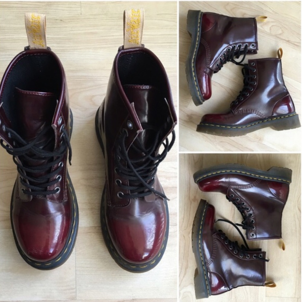 NWOT Dr. Martens vegan 1460 cherry red Rouge